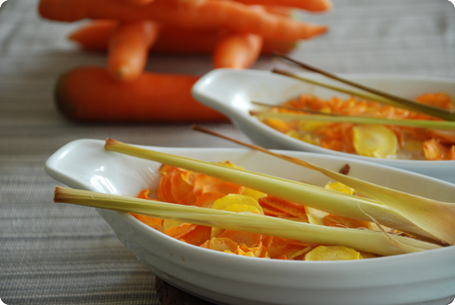 Karotten mit Kokosnuss-Curry