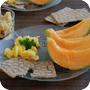 Thumb of Rührei mit Melone und Käse